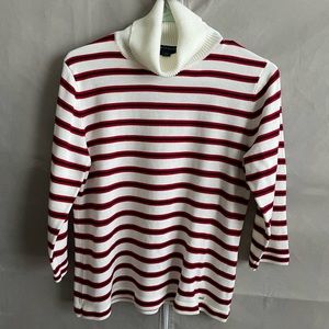 Tommy Hilfiger turtleneck sweater, 3/4 inch sleeves.  Excellent condition.